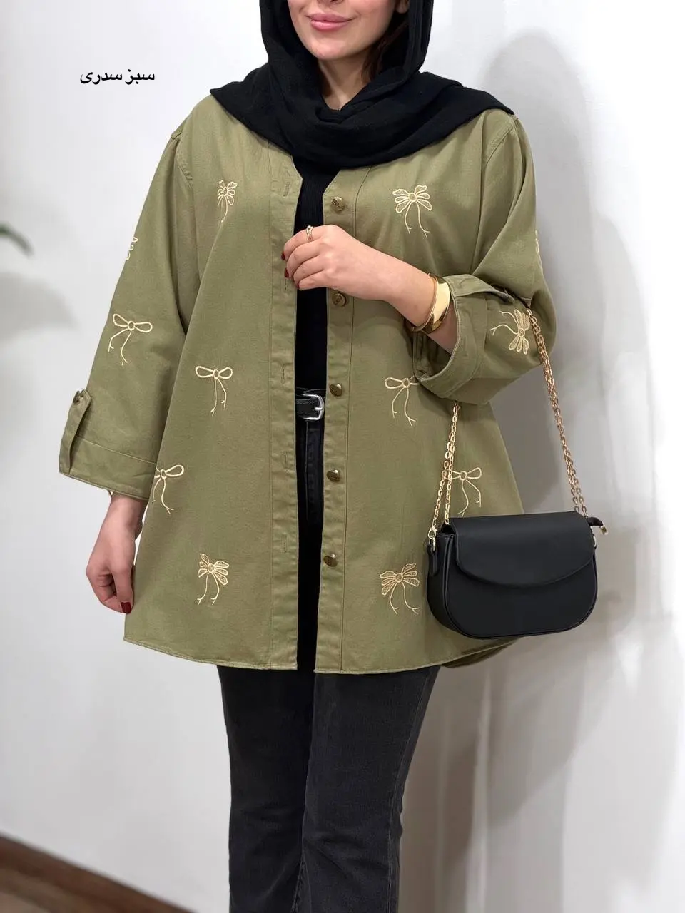 مانتو کتان گلدوزی آیسو ویولت